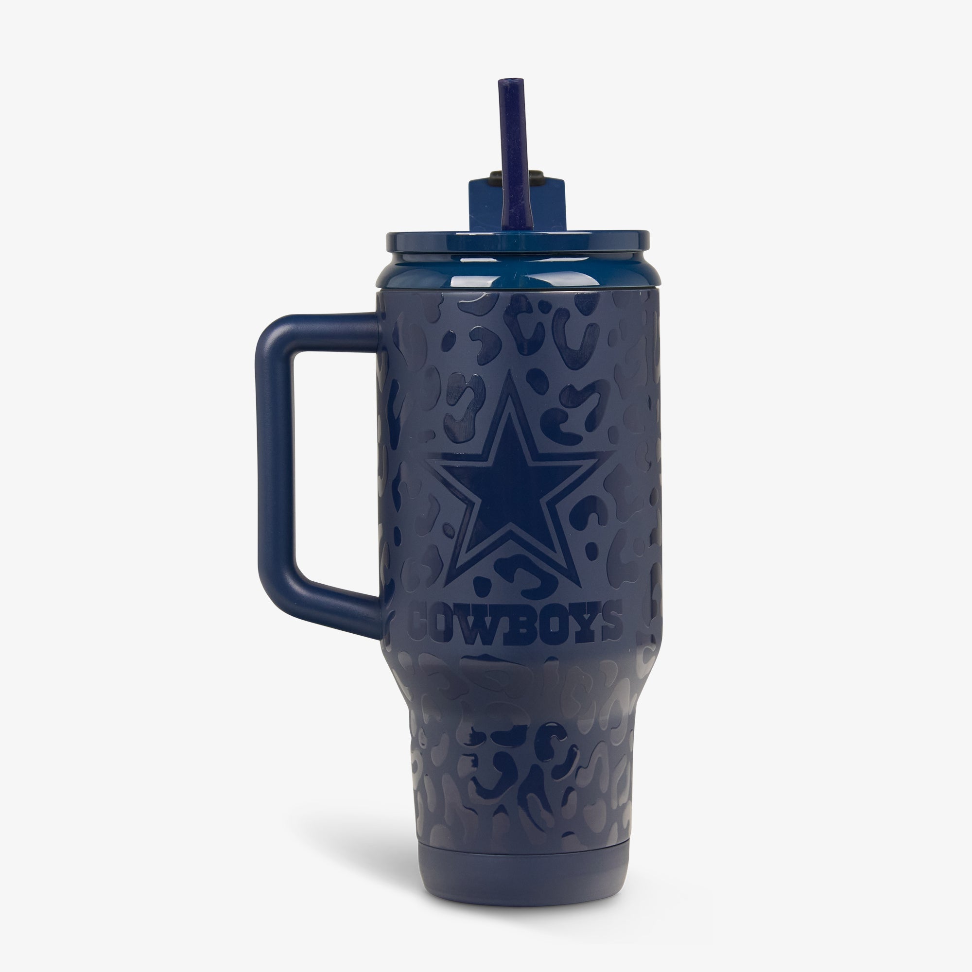 NFL 32 Oz Leopard Flip ‘n’ Sip Travel Mug X6 Cowboys