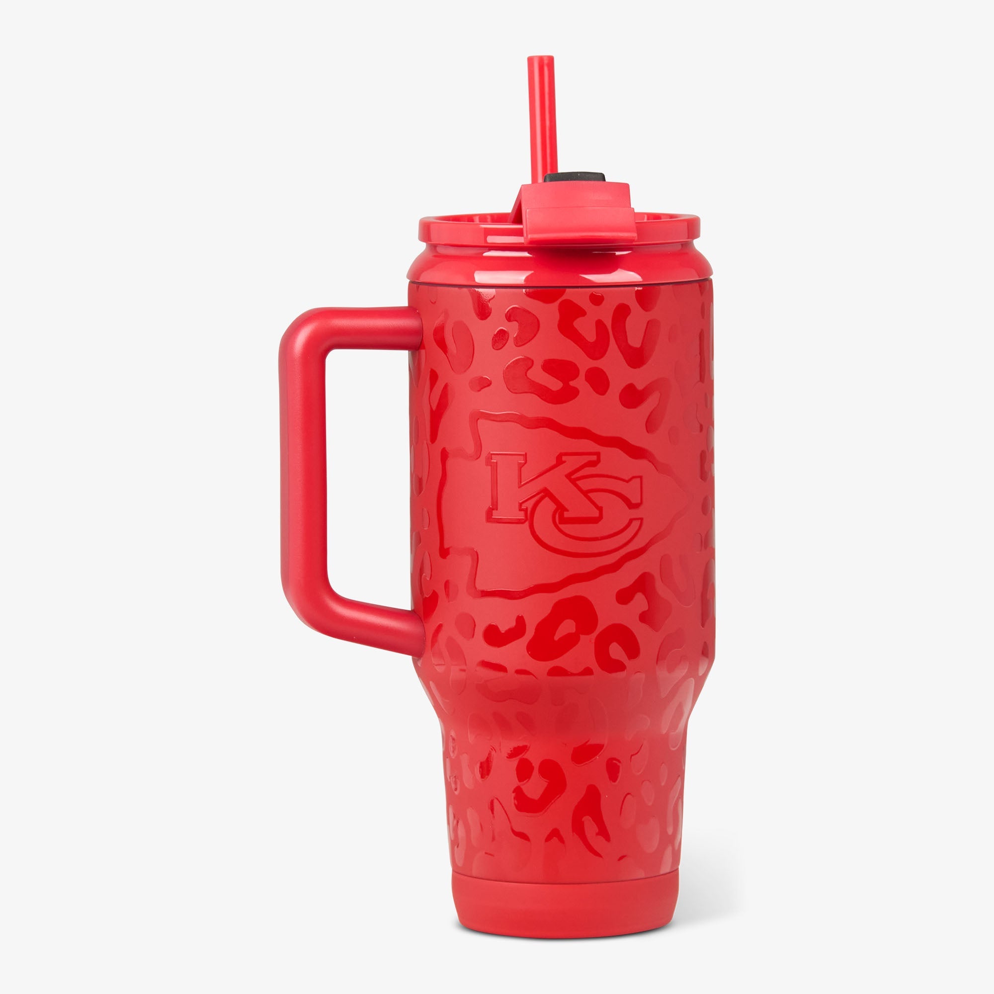 NFL 32 Oz Leopard Flip ‘n’ Sip Travel Mug X6 Chiefs