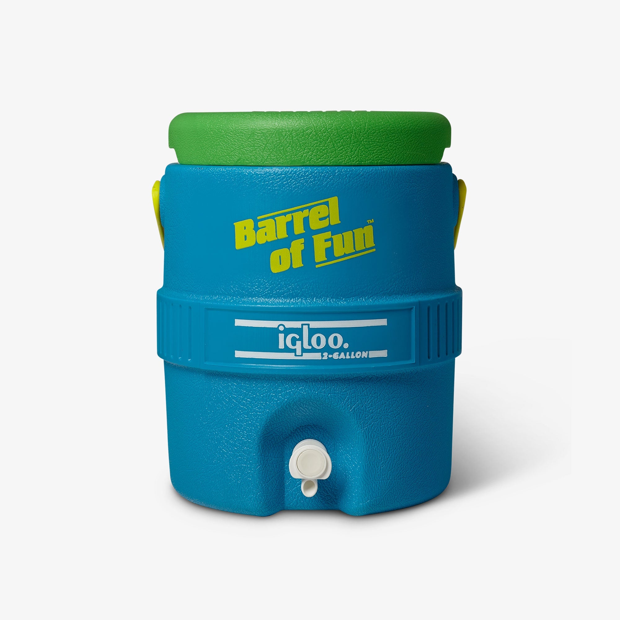 Retro Barrel of Fun 2 Gallon Jug K2 Fiesta Blue