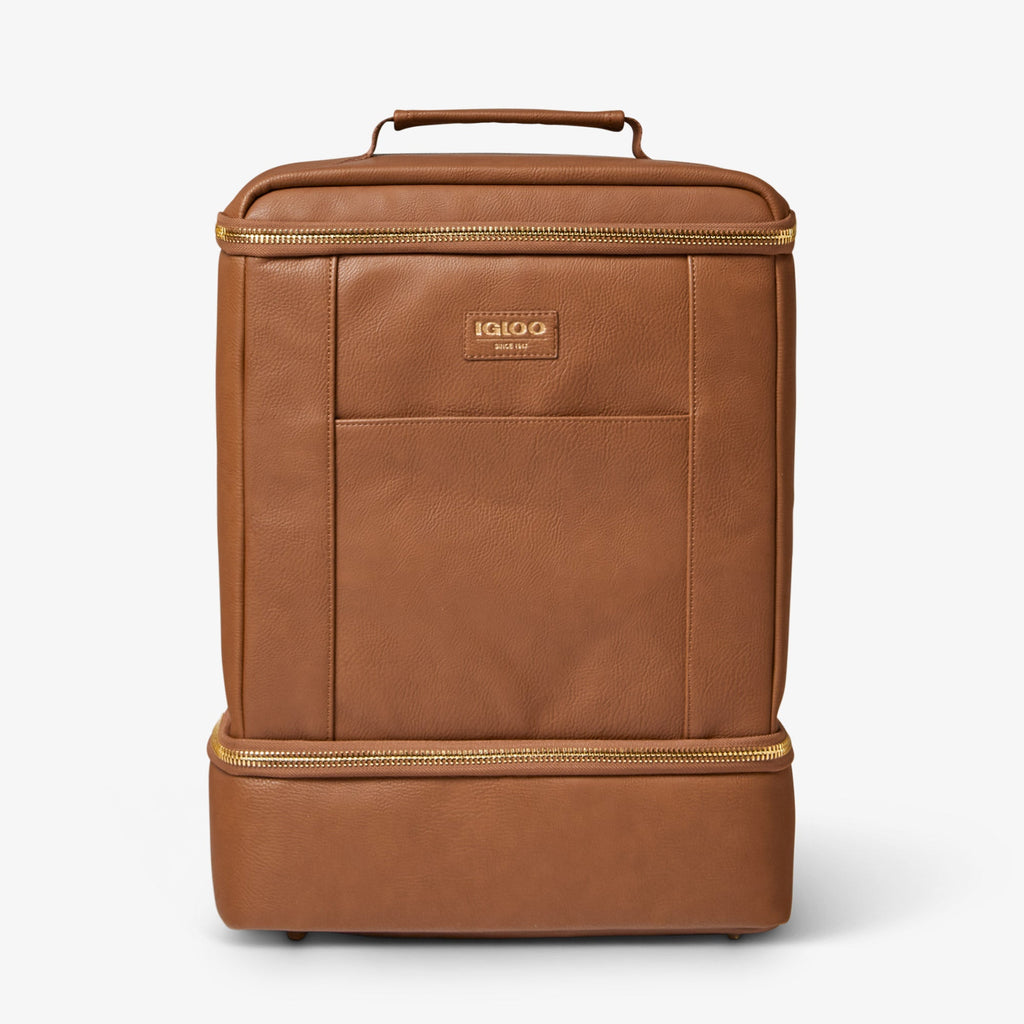 Igloo Luxe® Dual Compartment Backpack J8 Cognac