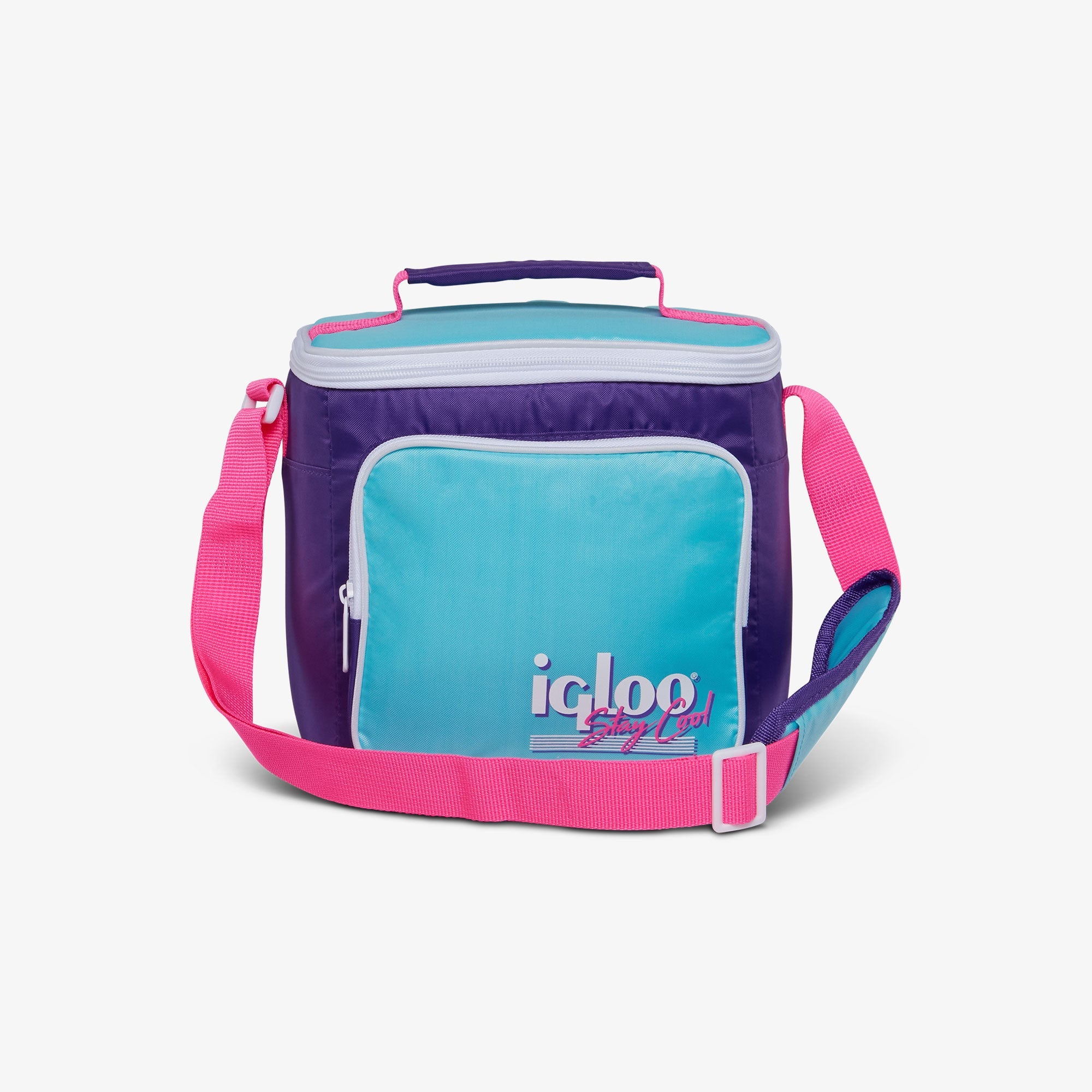 Retro Square Lunch Bag W8 Purple