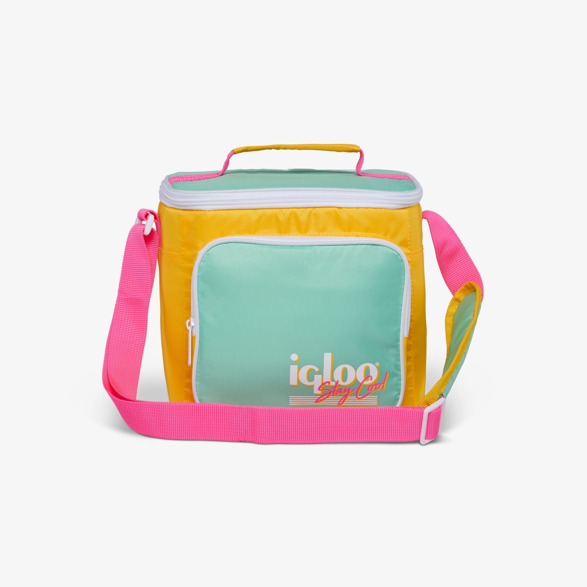 Retro Square Lunch Bag W8 Yellow
