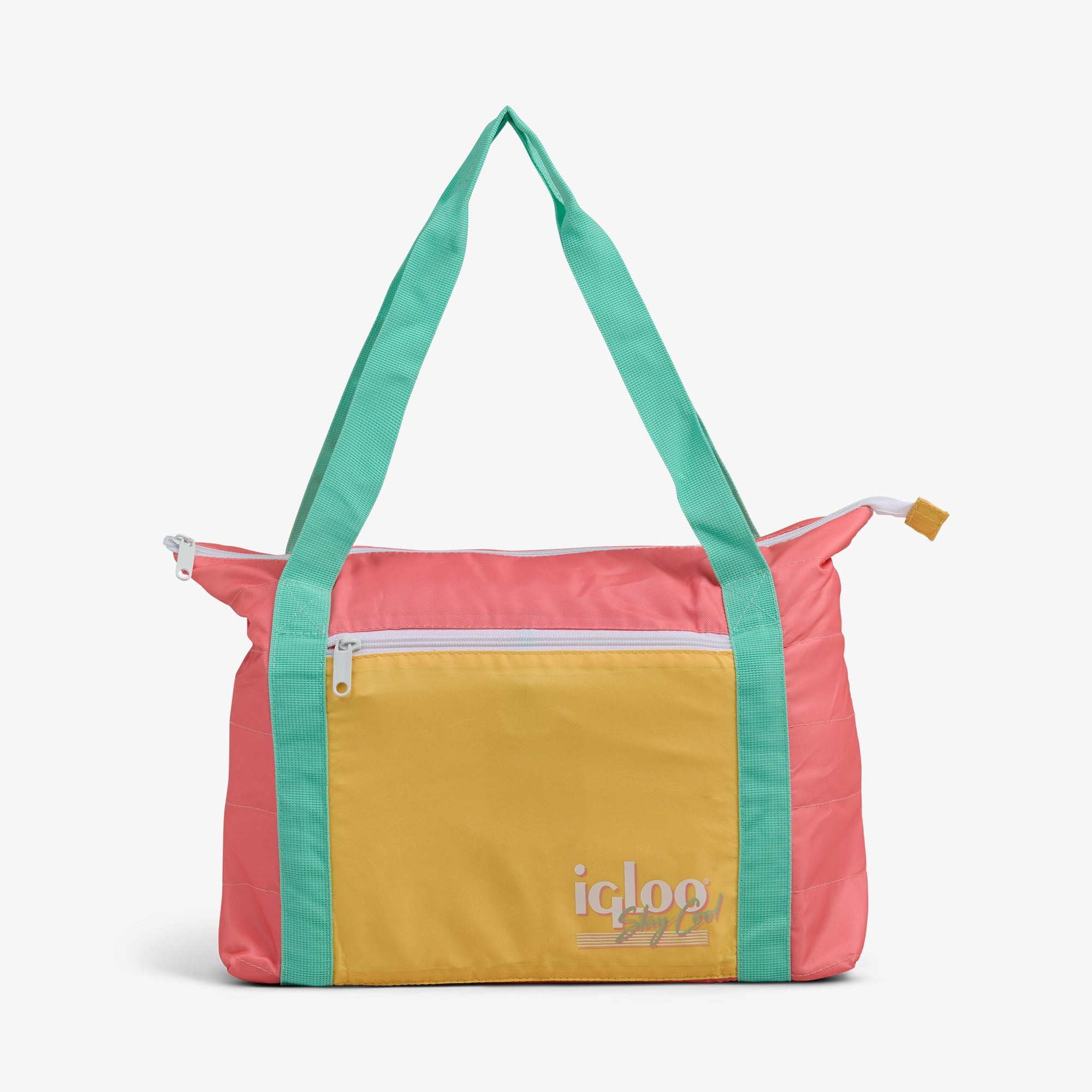 Retro Packable Puffer 20-Can Cooler Bag Z5 Flamingo