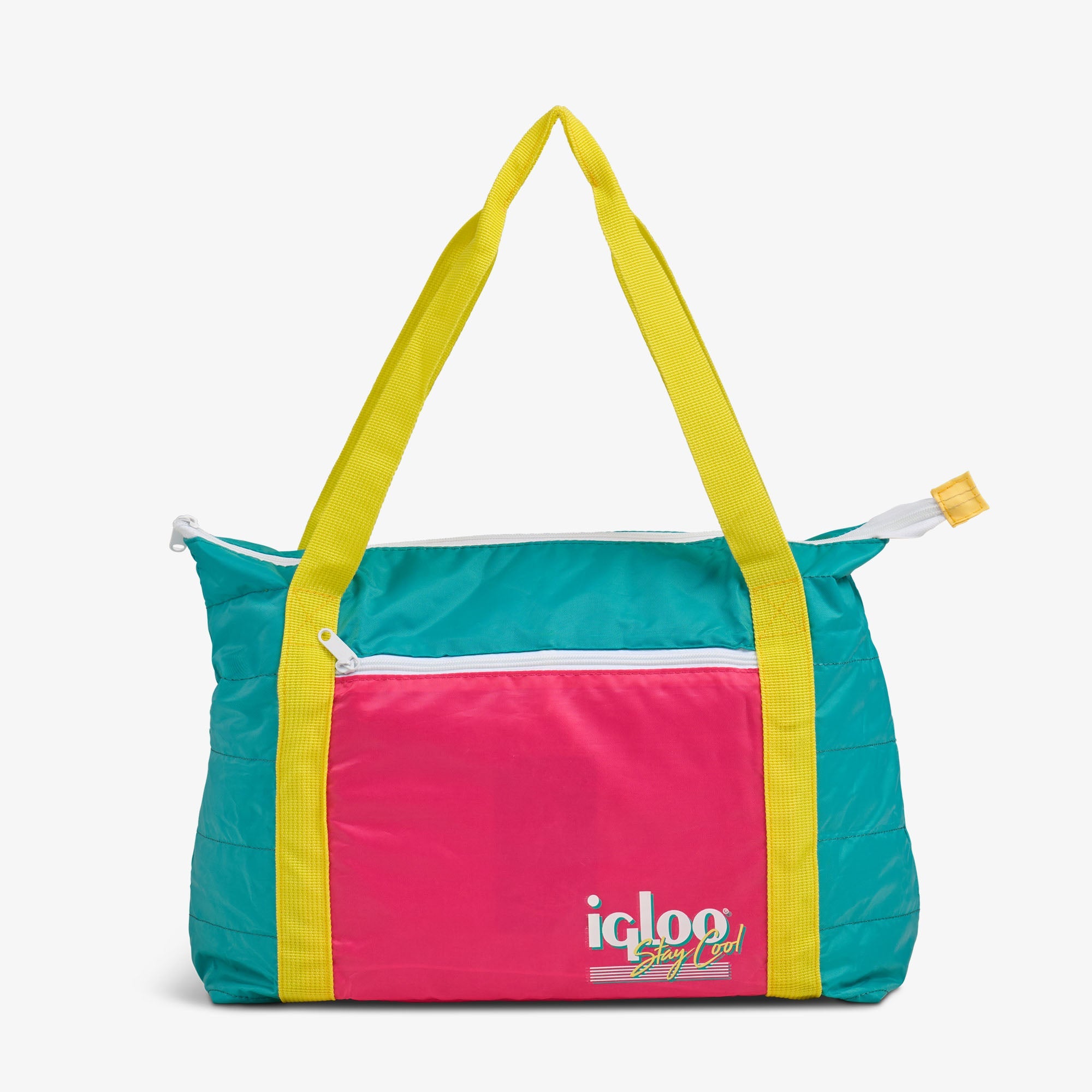 Retro Packable Puffer 20-Can Cooler Bag Z5 Jade
