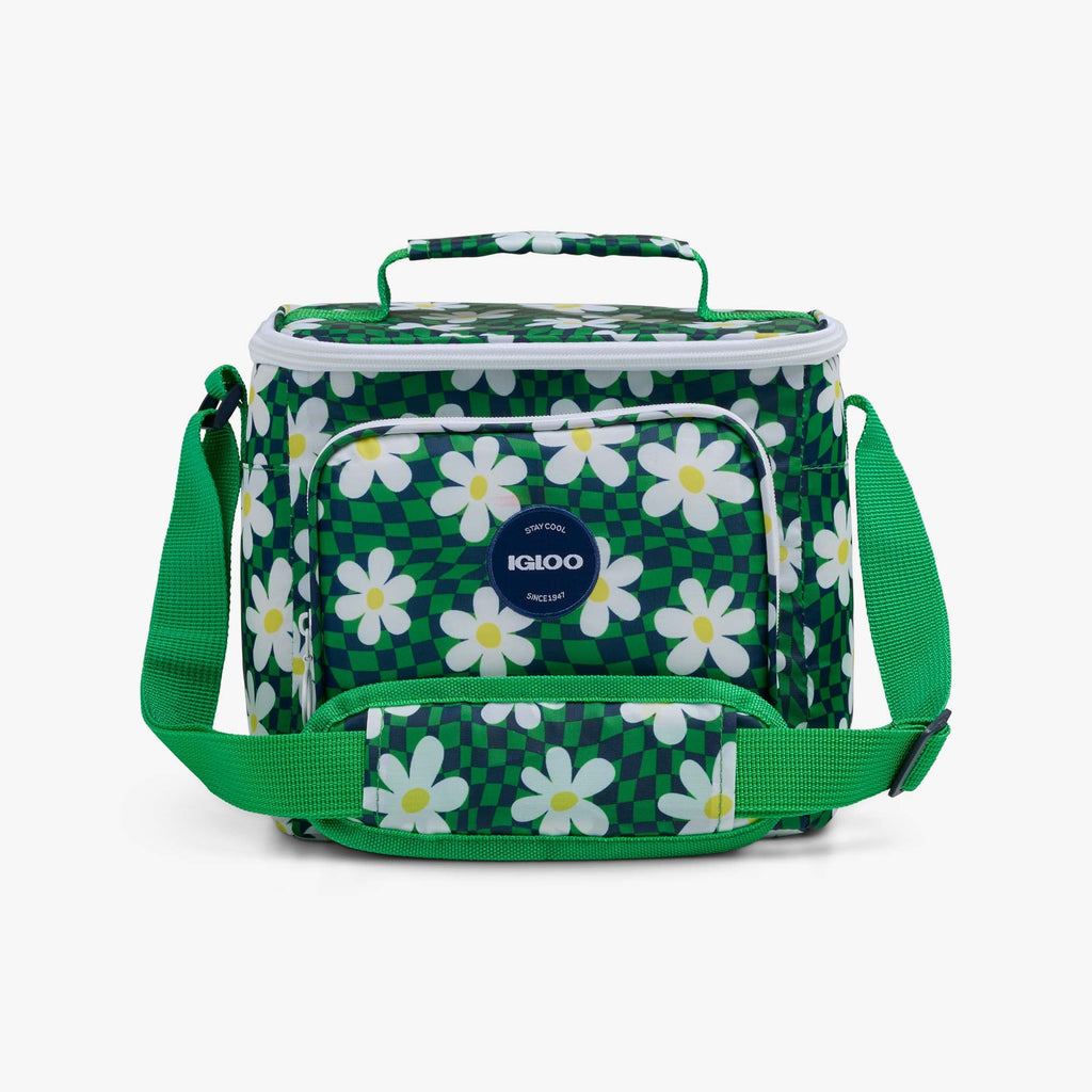 Retro Square Lunch Bag W8 Psychedelic Daisy