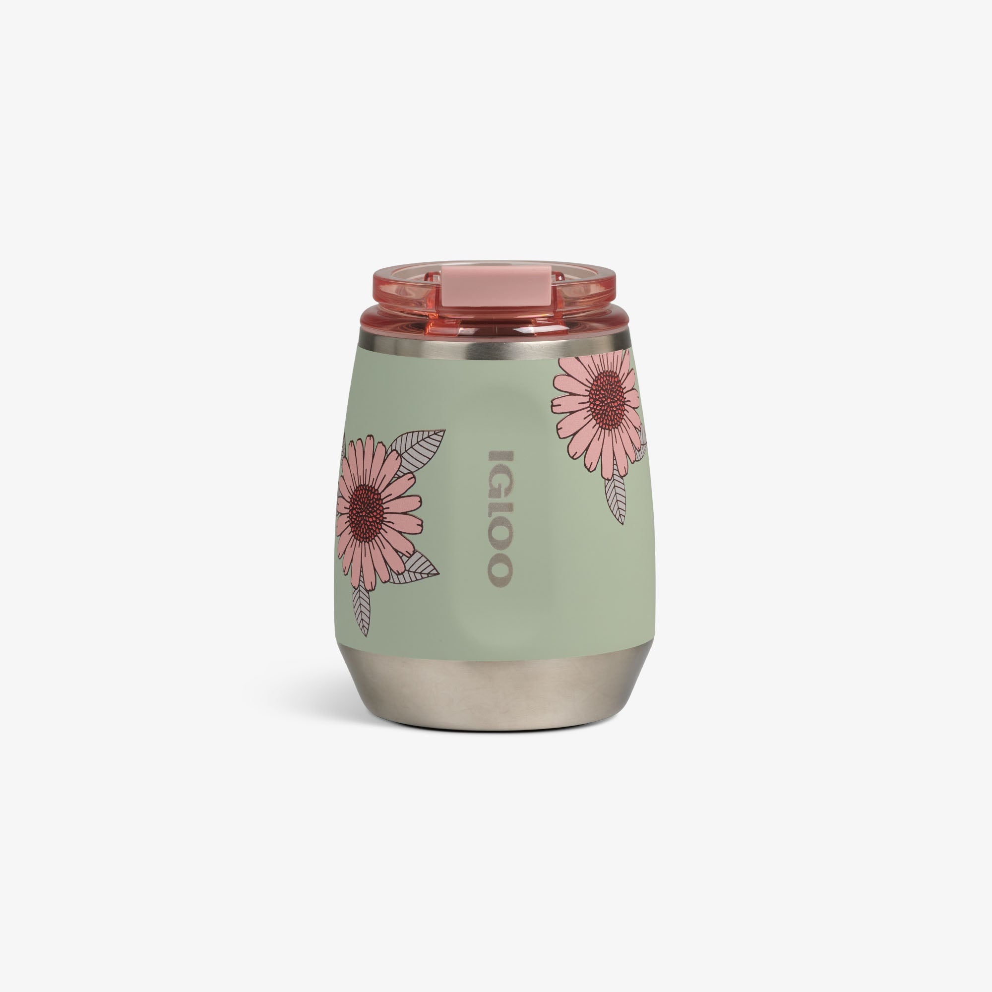 Floral 10 Oz Wine Tumbler K7 Sage